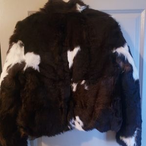 Black Label Polo sport RL cowhide fur jacket